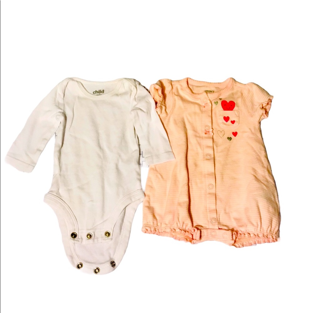 New Born onesie and a baby sleeper